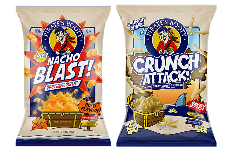 Crunchy and Nacho Cheese-Flavored Snacks