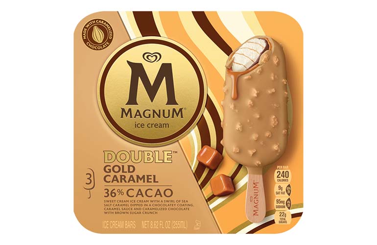 Gold Caramel Chocolate Ice Cream Bar - C-Store Products