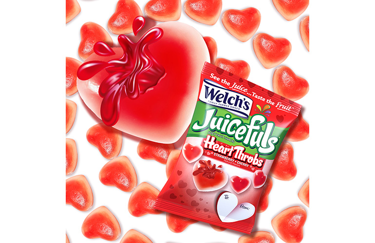 Heart-Shaped Fruit Snacks